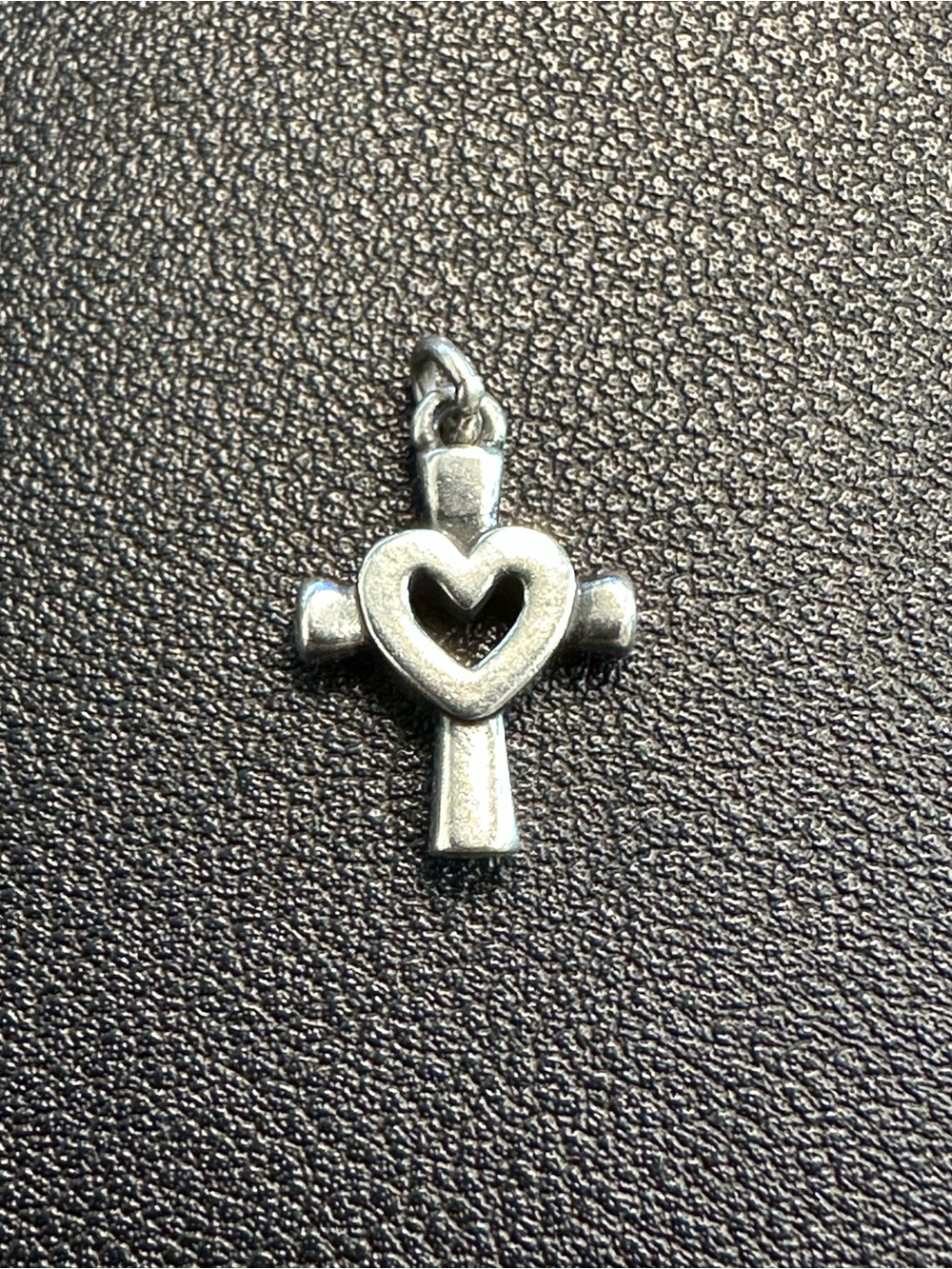 James Avery Sterling Silver Centered in Love Cross Charm 925